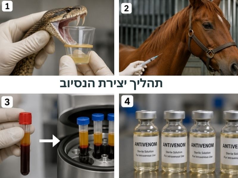 Antivenom production process